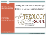 English Course Book: Putting the Soul Back in Psychology: 10 Steps to Lasting Healing and Sanctity